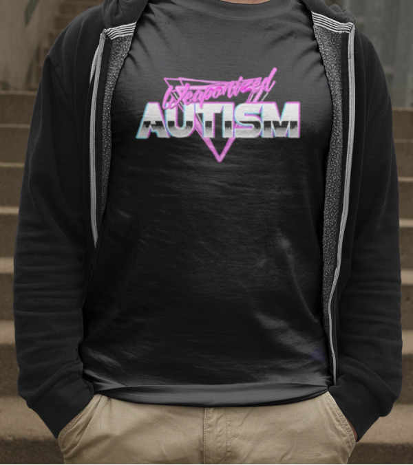 Weaponized Autism 80s Aesthetic Retro Cyberpunk T-Shirt
