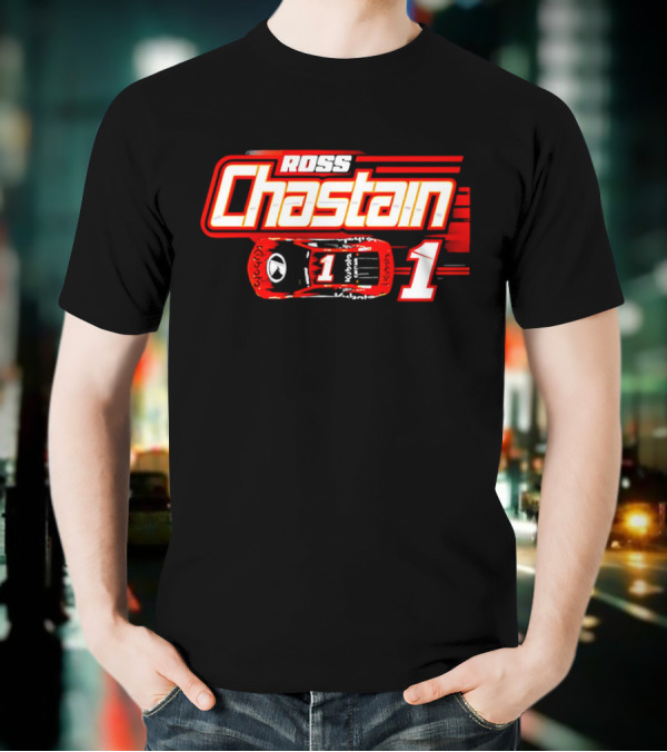 Ross Chastain 1 Racing Car Number One T-Shirt