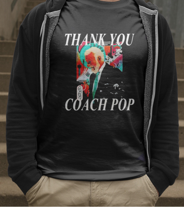 Thank You Coach Pop San Antonio Spurs Gregg Popovich Celebration T-Shirt