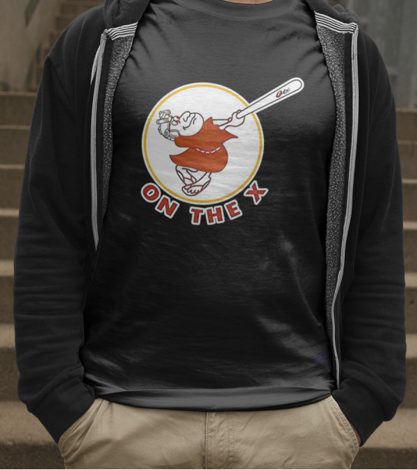 San Diego Padres Swinging Friar Mascot On The X T-Shirt