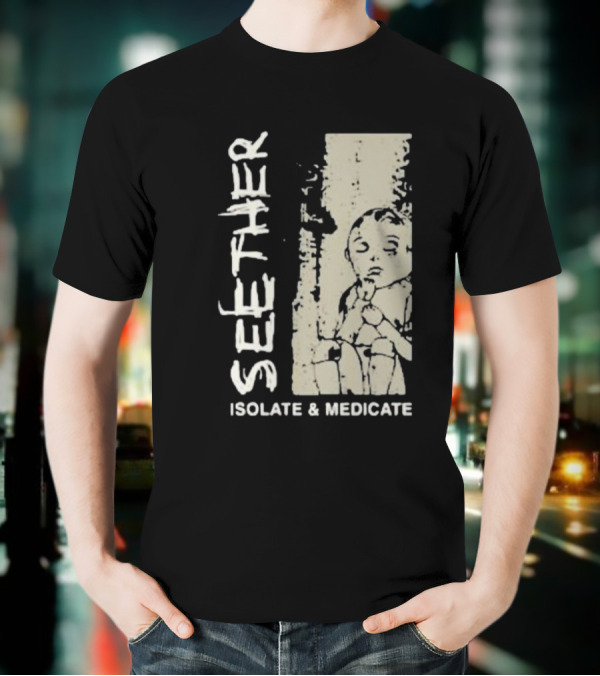 Seether Isolate And Medicate Grunge Child Sketch T-Shirt