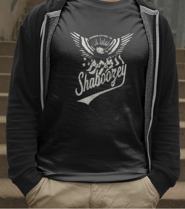 Shaboozey Cowboys Live Forever Boozey Eagle Starry Wings T-Shirt