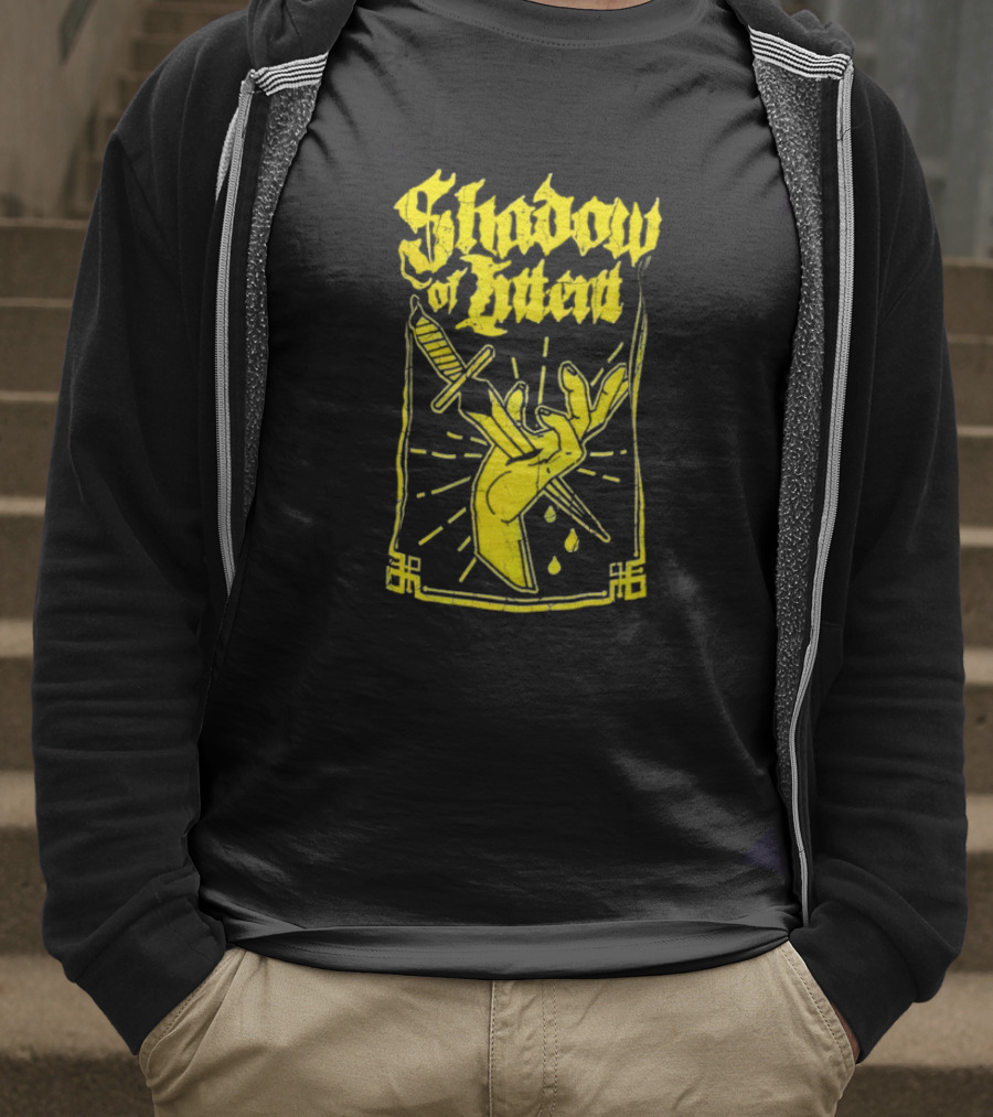 Shadow Of Intent Dagger Aura And Hand Motif T-Shirt