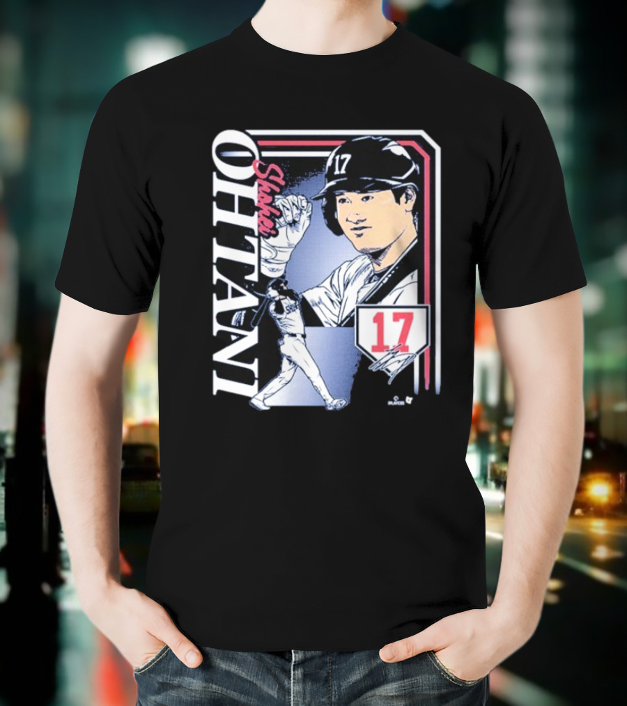 Shohei Ohtani #17 Signature Collage Los Angeles Dodgers T-Shirt