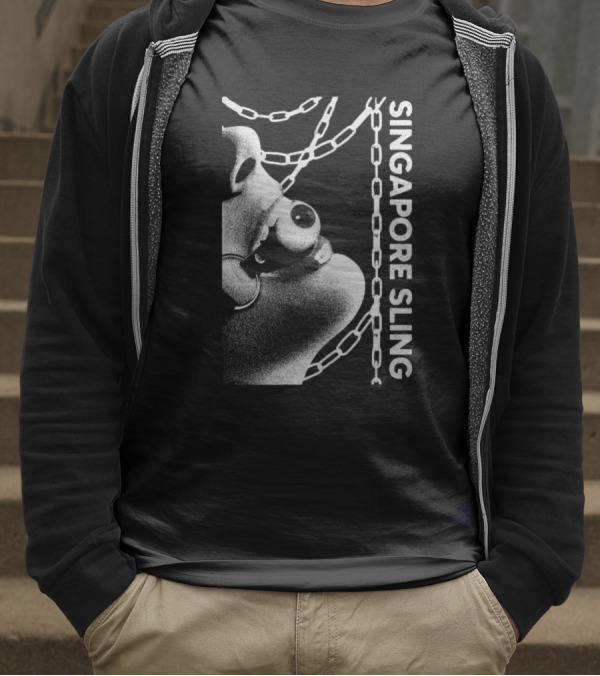 SINGAPORE SLING Mask Chains Artwork T-Shirt