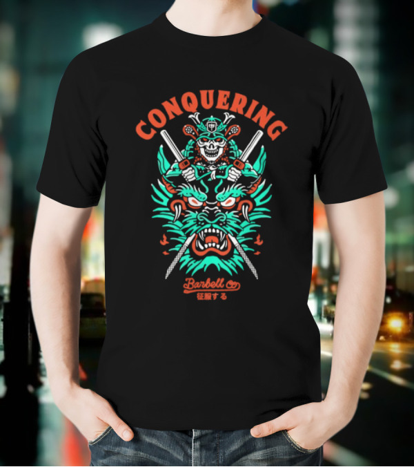 Conquering Barbell Co Mighty Dragon Warrior T-Shirt