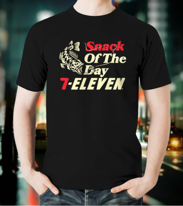 Snack Of The Day Fish Graphic 7-Eleven T-Shirt
