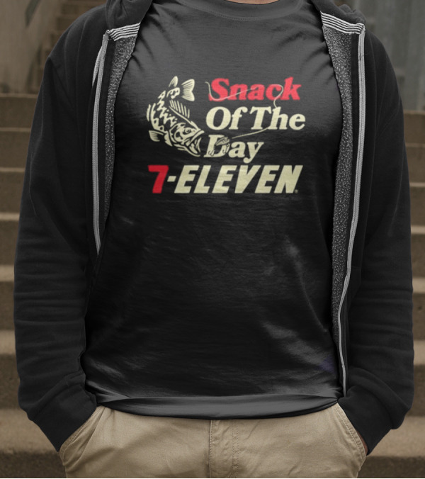 Snack Of The Day Fish Graphic 7-Eleven T-Shirt