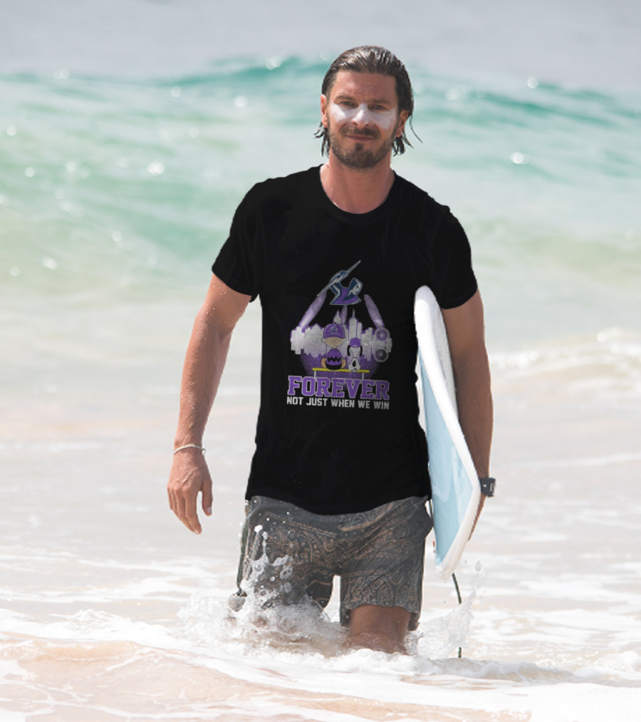 Snoopy Charlie Brown Melbourne Storm Forever Not Just When We Win Peanuts Skyline T-Shirt