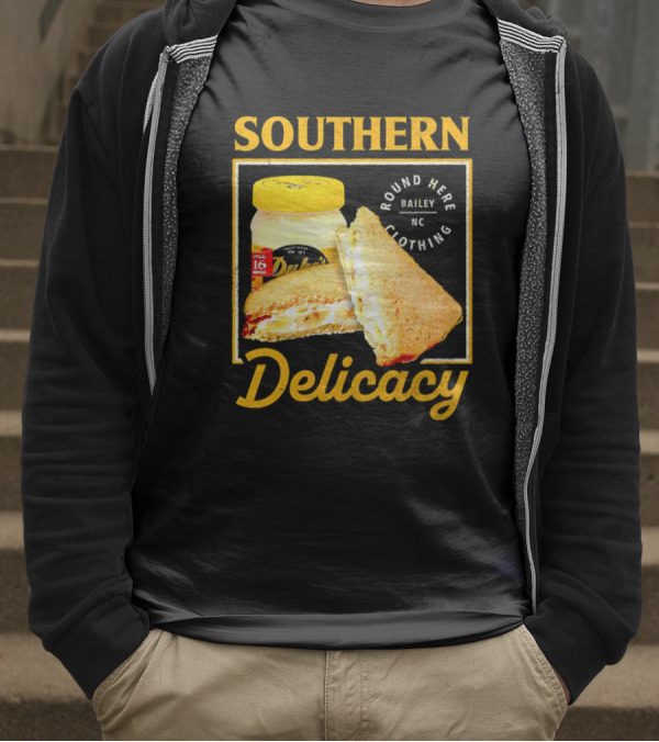 Southern Delicacy Duke's Mayo Round Here Bailey NC Clothing T-Shirt