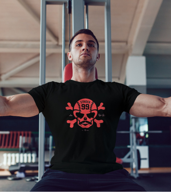 Spencer Strider 99 Skull Crossbones Atlanta Braves T-Shirt