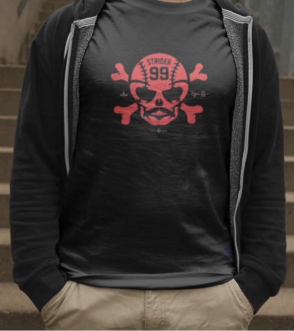 Spencer Strider 99 Skull Crossbones Atlanta Braves T-Shirt