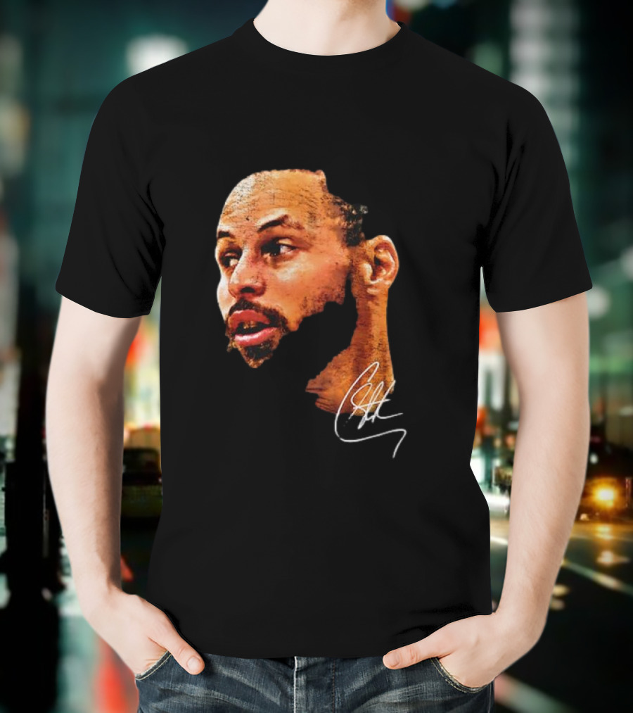 Stephen Curry NBA Big Face Signature T-Shirt