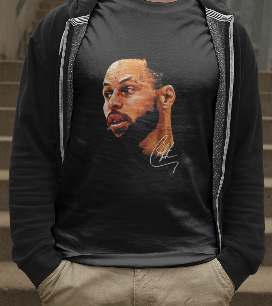 Stephen Curry NBA Big Face Signature T-Shirt