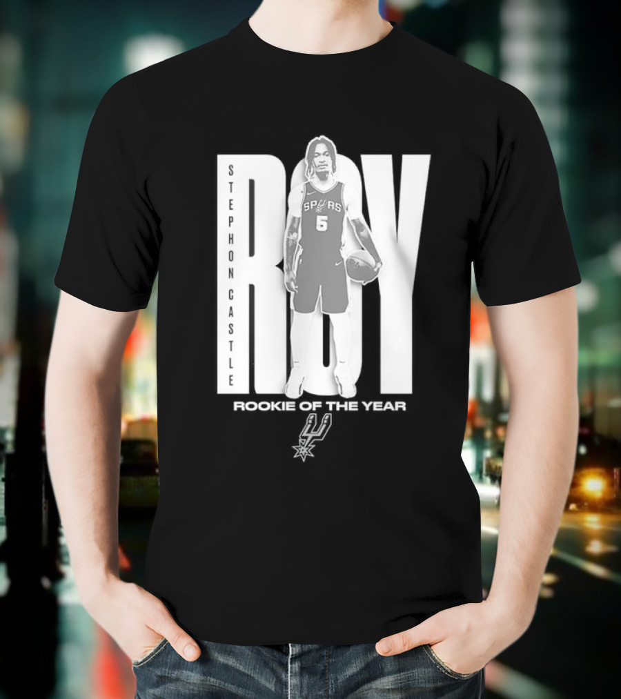 Stephon Castle San Antonio Spurs 2025 ROTY Prediction NBA Rookie Of The Year T-Shirt