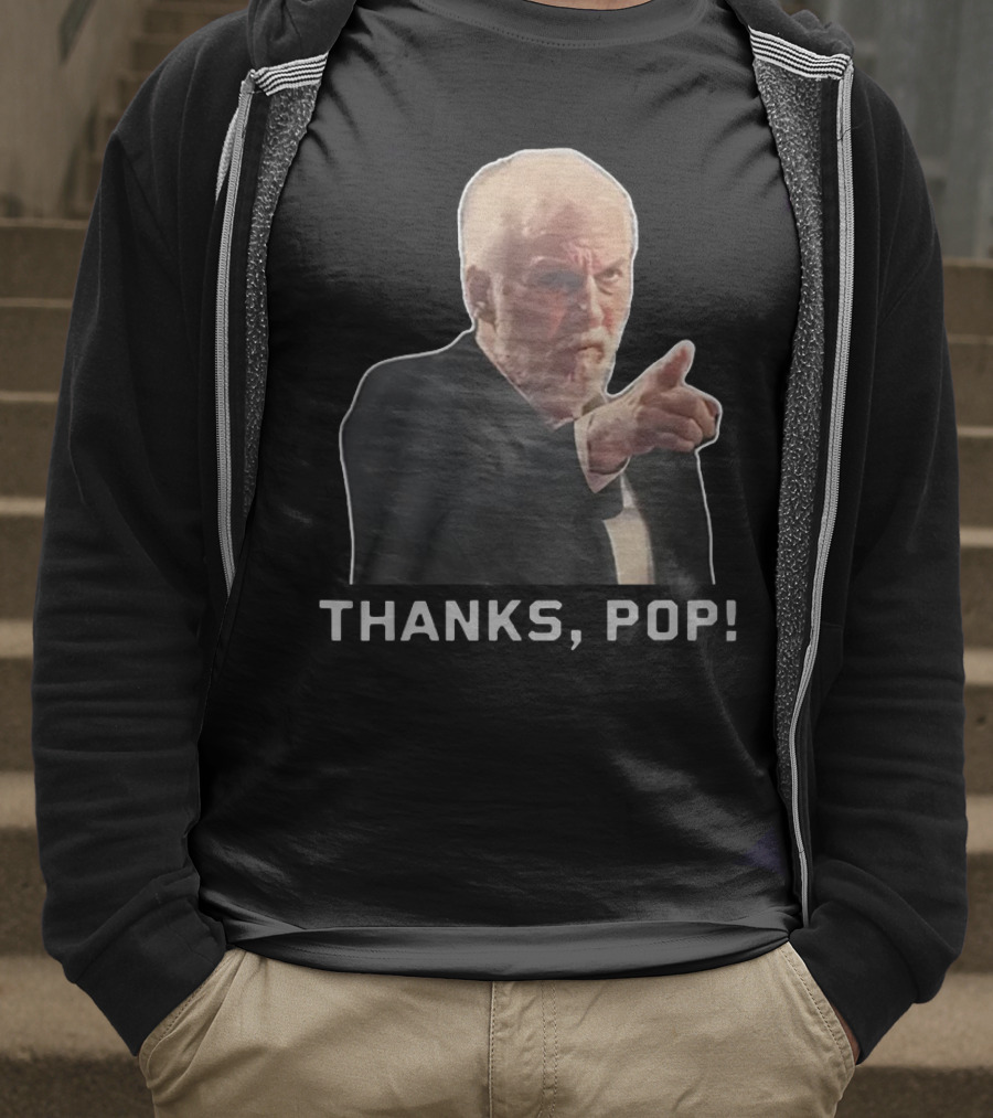 Steve Kerr Gregg Popovich Thanks Pop Pointing Gesture T-Shirt