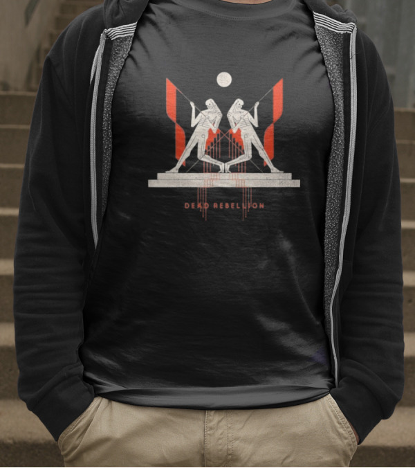 Dead Rebellion Strung Out Mirror Dueling Figures T-Shirt