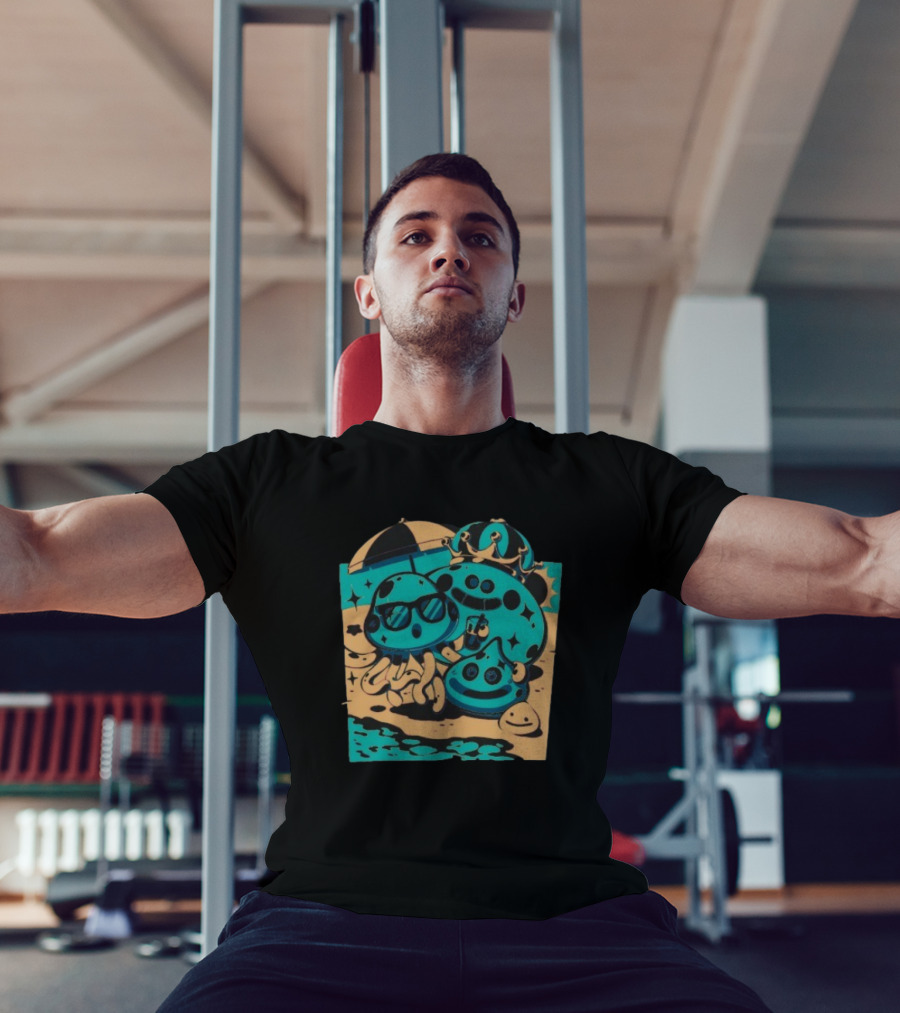 Summer Quest Beach Mushrooms Party Fun T-Shirt