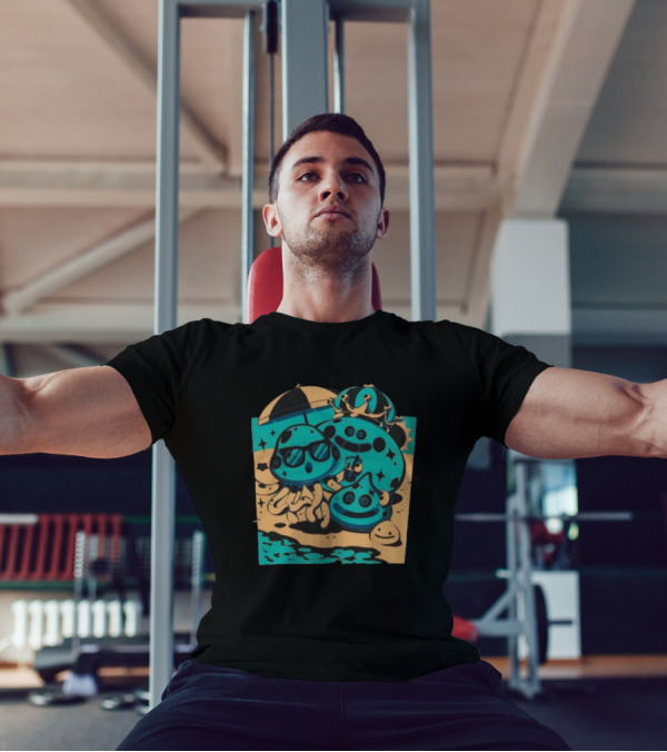 Summer Quest Beach Mushrooms Party Fun T-Shirt