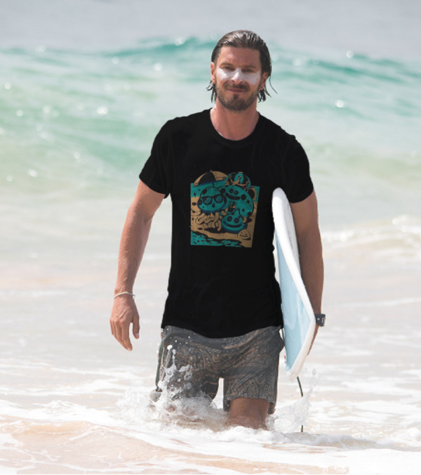 Summer Quest Beach Mushrooms Party Fun T-Shirt