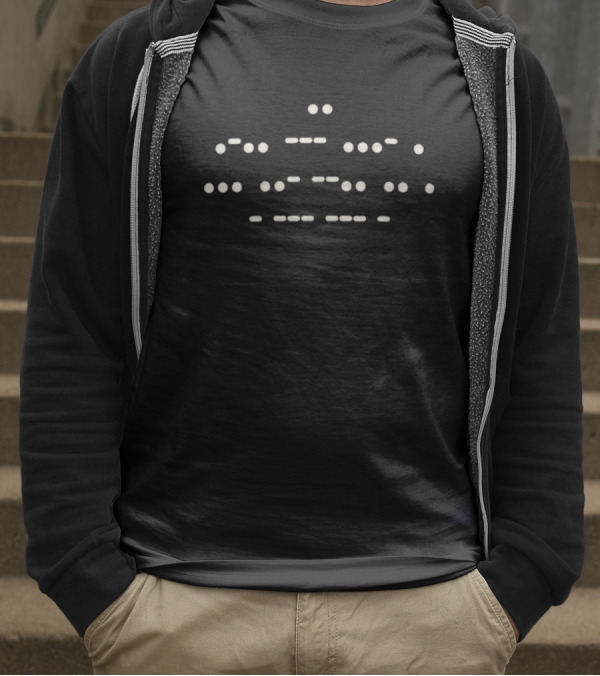 >Suzie Toot I Love Suzie Toot Morse Code Dark Mode T-Shirt
