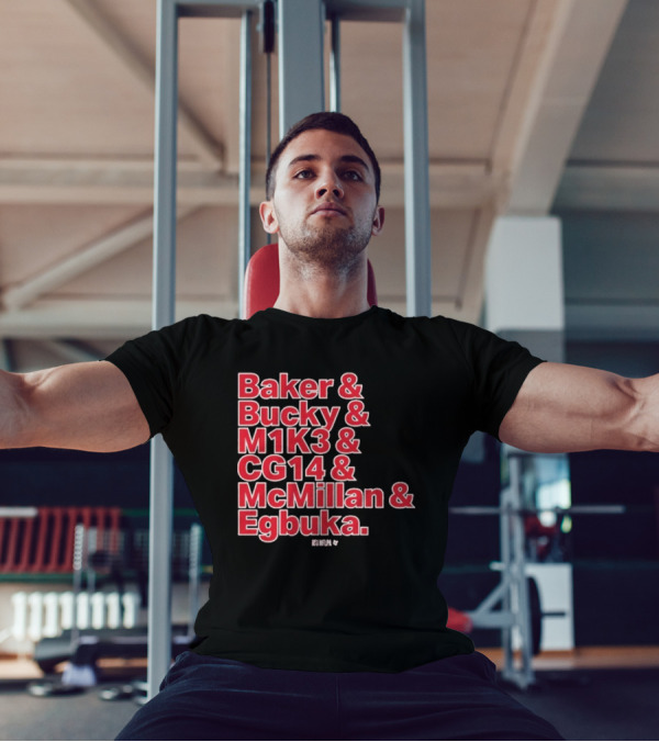 Baker & Bucky & M1K3 & CG14 & McMillan & Egbuka Names Tampa Bay Buccaneers T-Shirt