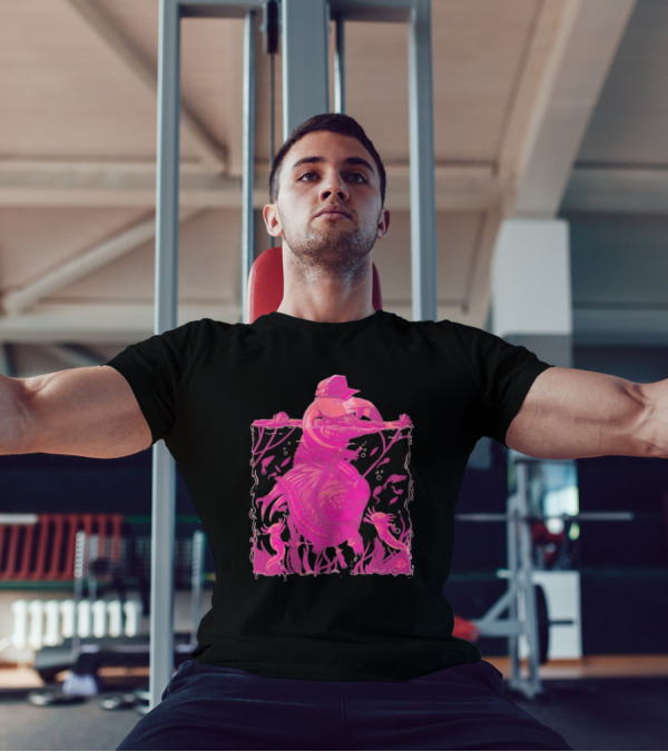 Ten Hundred Clever Girl Pink Dinosaur With Hat Underwater Artwork T-Shirt