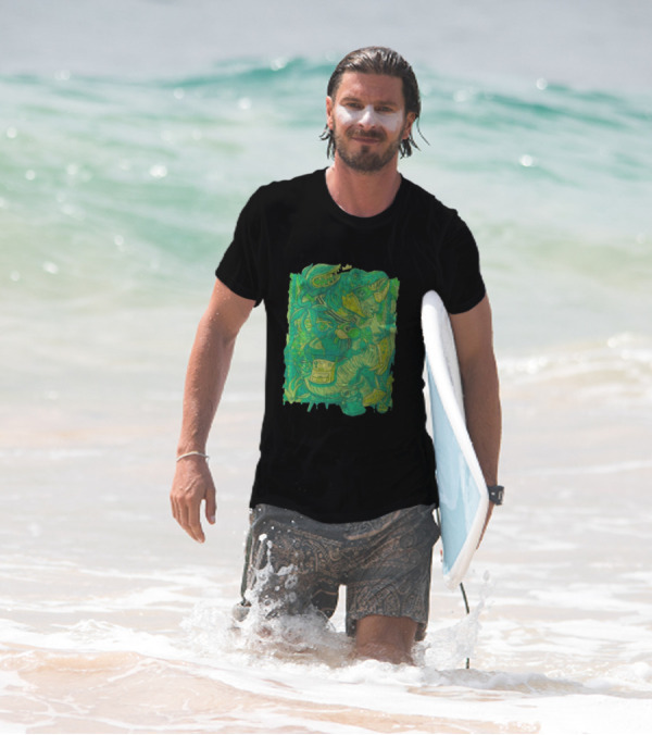 Ten Hundred Green Rhino 10 Hun Adventure T-Shirt
