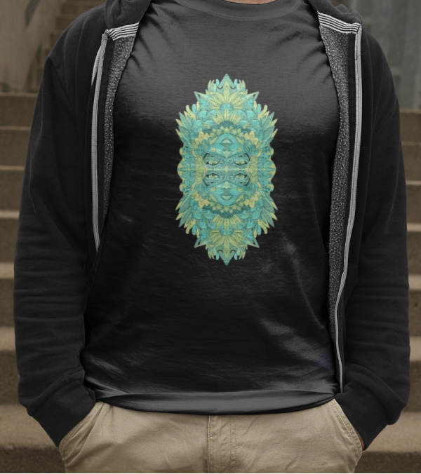 Ten Hundred Reflect Kaleidoscopic Faces Symmetrical Nature T-Shirt