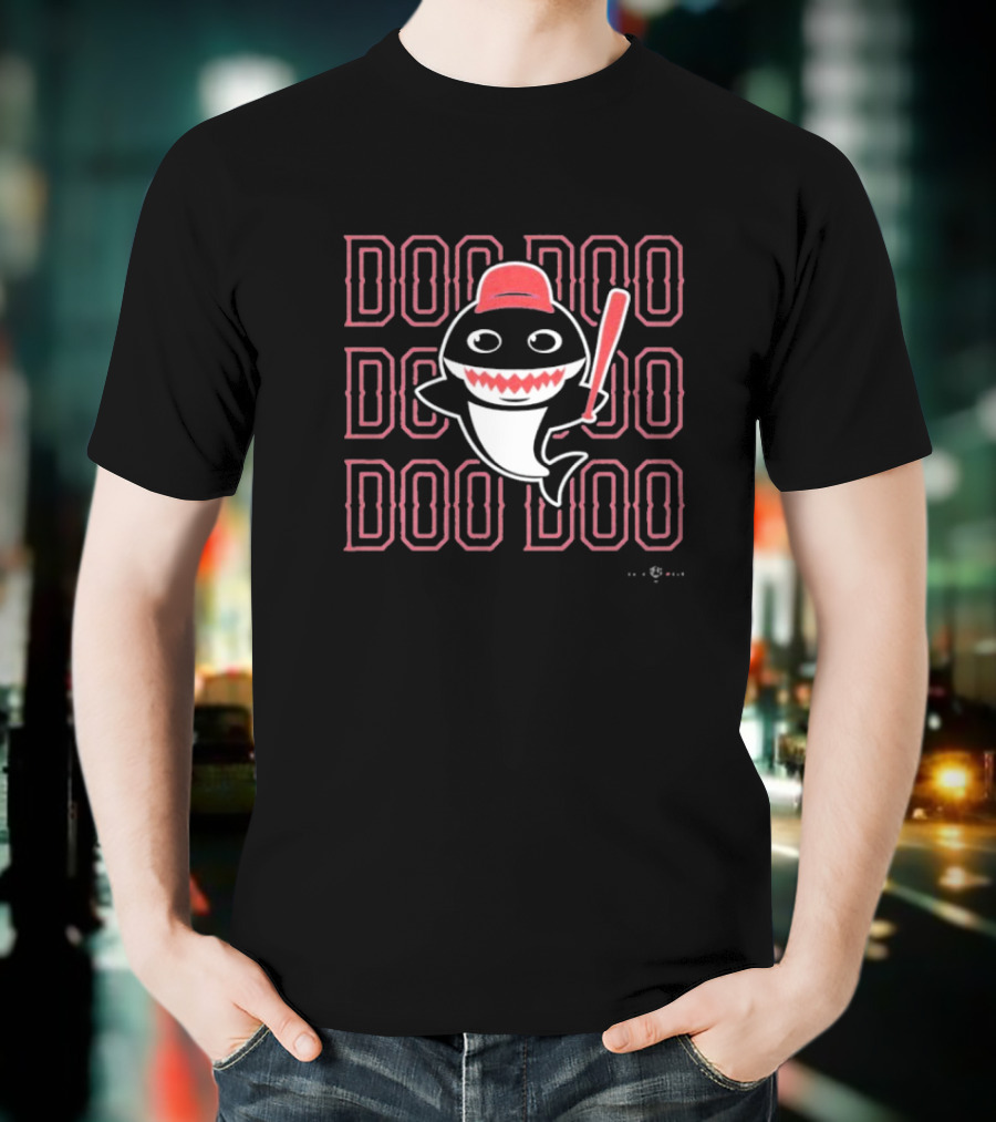 Texas Rangers Baby Shark Doo Doo Baseball Bat And Cap Icon T-Shirt