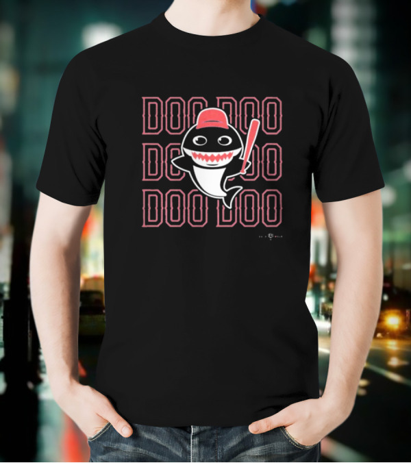 Texas Rangers Baby Shark Doo Doo Baseball Bat And Cap Icon T-Shirt
