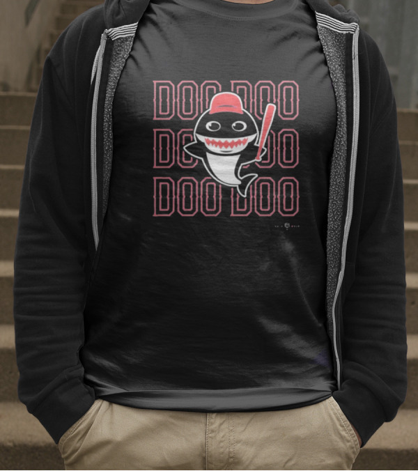Texas Rangers Baby Shark Doo Doo Baseball Bat And Cap Icon T-Shirt