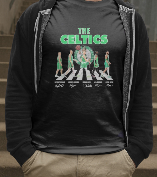 Boston Celtics Abbey Road Player Signatures T-Shirt