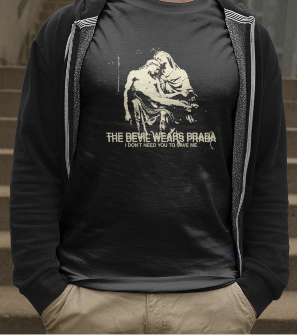 The Devil Wears Prada I Don’t Need You To Save Me Madonna And Child Imagery T-Shirt