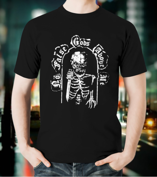 The Dirty Nil No False Gods Above Me Skeleton T-Shirt