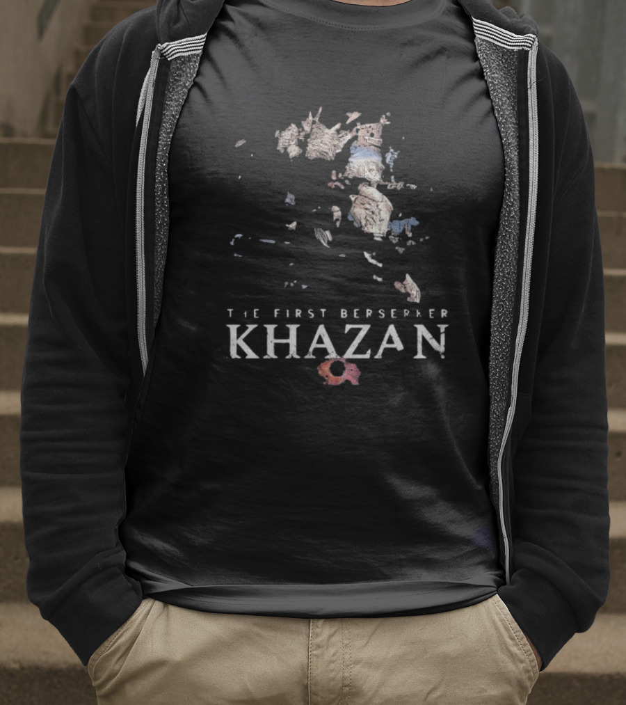 The First Berserker Khazan Fragmented Stone Mosaic Style T-Shirt