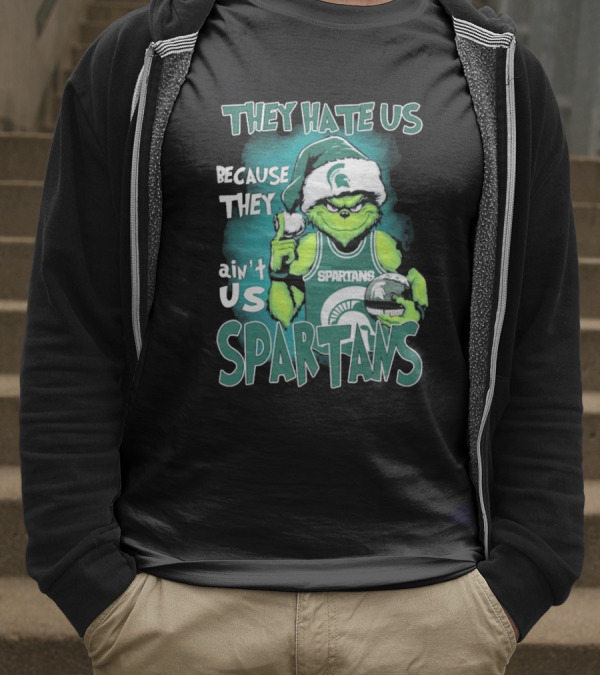 The Grinch They Hate Us Because They Ain’t Us Spartans T-Shirt
