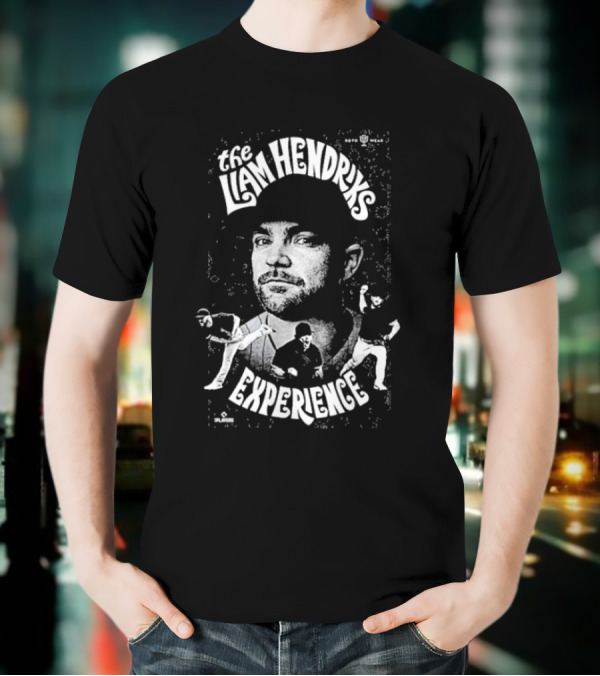 The Liam Hendriks Experience Pitching Action Portrait And Dynamic Text T-Shirt