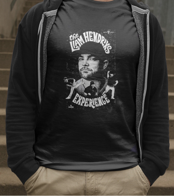 The Liam Hendriks Experience Pitching Action Portrait And Dynamic Text T-Shirt