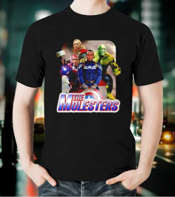 The Molesters Avengers Parody 2025 Captain America Iron Man Thor Hulk T-Shirt