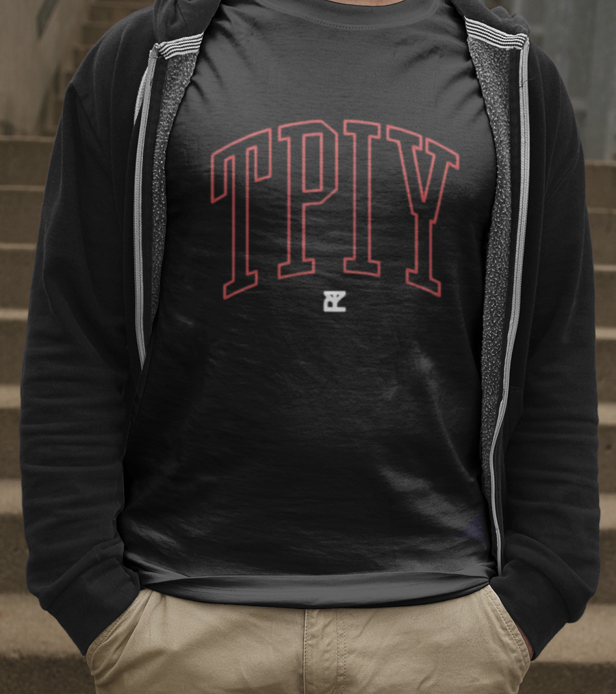TPIY The Plot In You Red Outline Text T-Shirt
