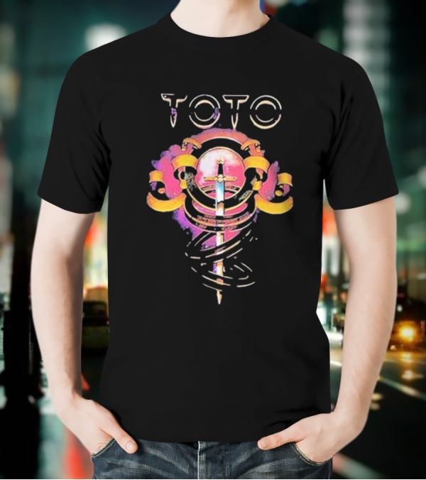 Toto 1978 Sword Iconic Band Logo Spiral Rings T-Shirt