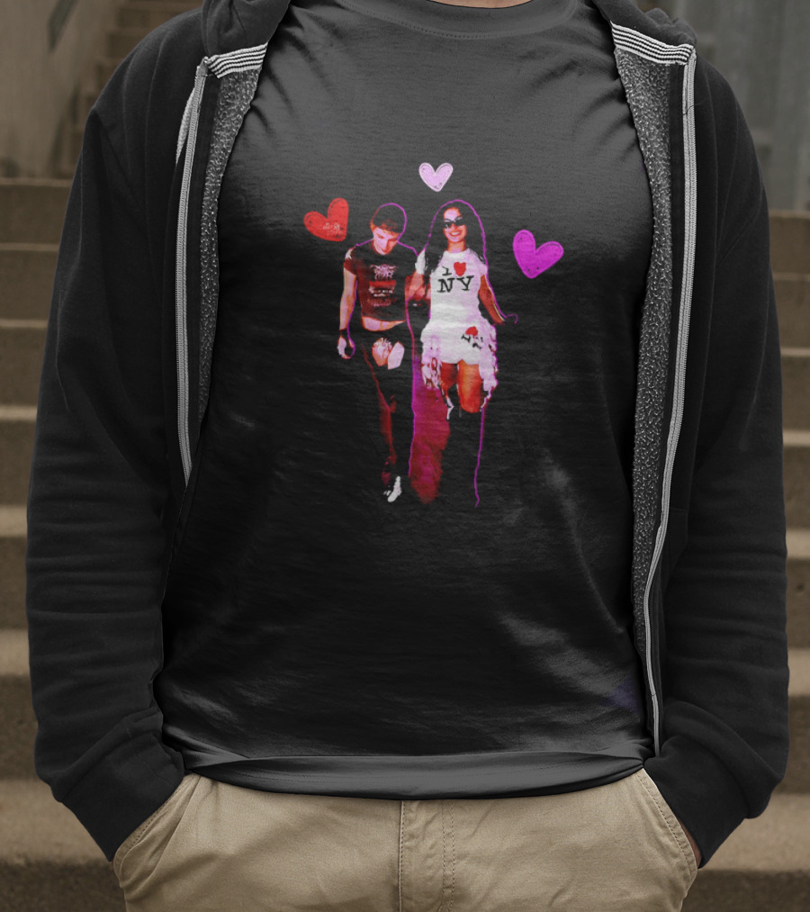 Troye Sivan Charli XCX Heart Motif NY Fashion Style T-Shirt
