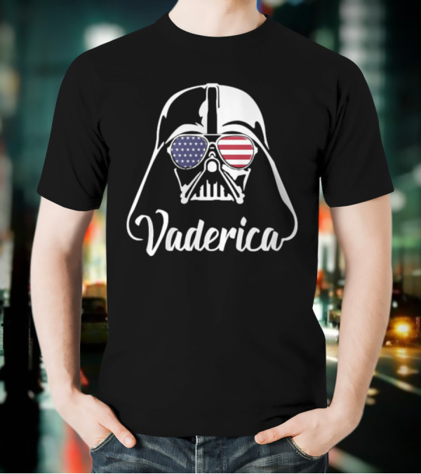 Vaderica Darth Vader American Flag Sunglasses T-Shirt