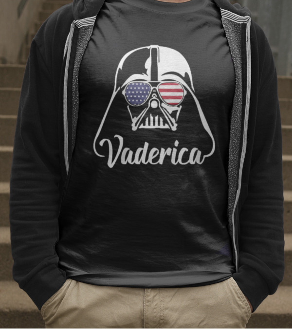 Vaderica Darth Vader American Flag Sunglasses T-Shirt