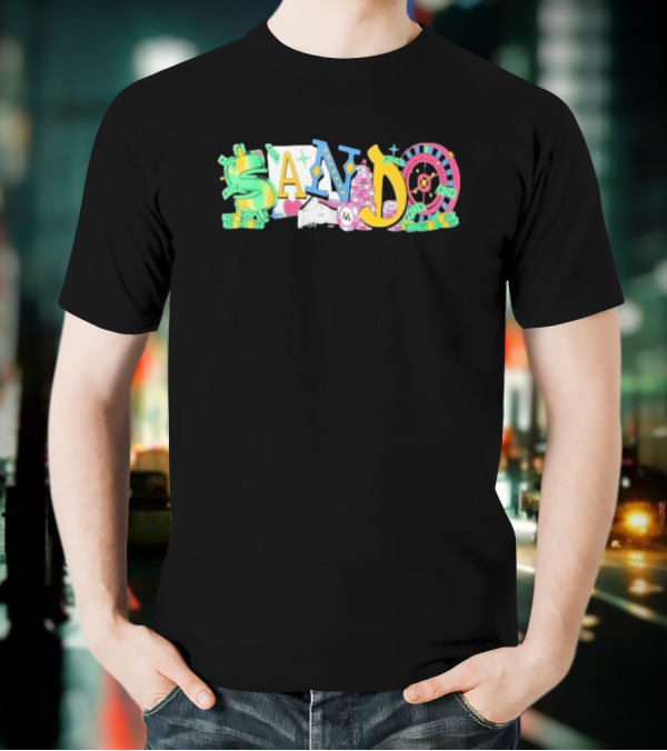 Vegas Matt Sando Casino Theme Money Roulette And Dice T-Shirt