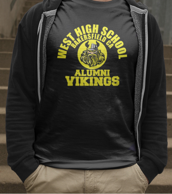West High School Bakersfield CA Alumni Vikings T-Shirt