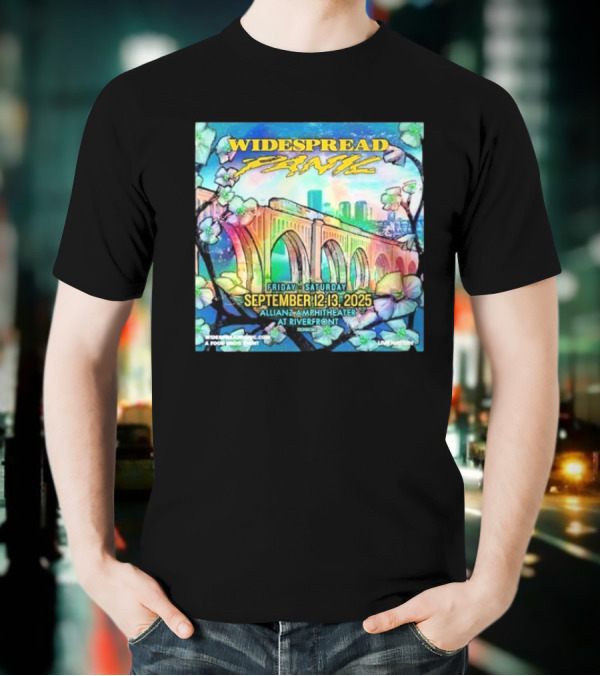 Widespread Panic Show At Allianz Amphitheater In Riverfront Richmond VA On September 12-13 2025 T-Shirt