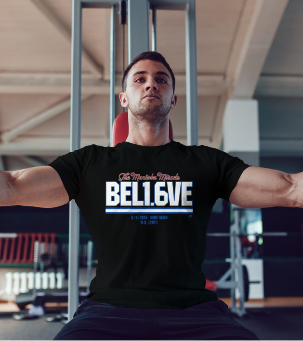 The Manitoba Miracle Believe In 1.6 Seconds Hockey 2003-2004 T-Shirt