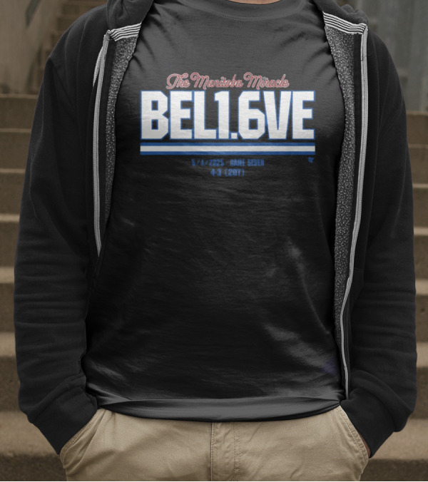 The Manitoba Miracle Believe In 1.6 Seconds Hockey 2003-2004 T-Shirt